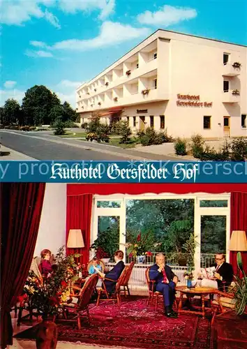 AK / Ansichtskarte  Gersfeld_Rhoen Kurhotel Gersfelder Hof Restaurant Gersfeld Rhoen