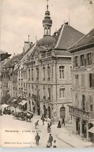 AK / Ansichtskarte  Porrentruy_JU Hôtel de Ville Rathaus 