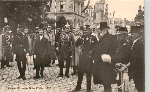 AK / Ansichtskarte  Zuerich_ZH Besuch von Kaiser Wilhelm II Zuerich_ZH