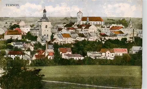 AK / Ansichtskarte  Turnov__Turnau_CZ Ortsansicht mit Kirche 