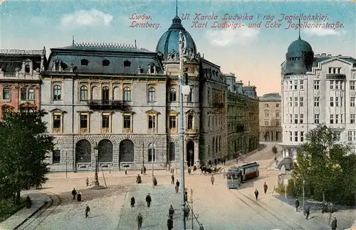 AK / Ansichtskarte  Lemberg_57_Moselle_Lothringen Karl-Ludwigs-Strasse Ecke Jagellonerstrasse 