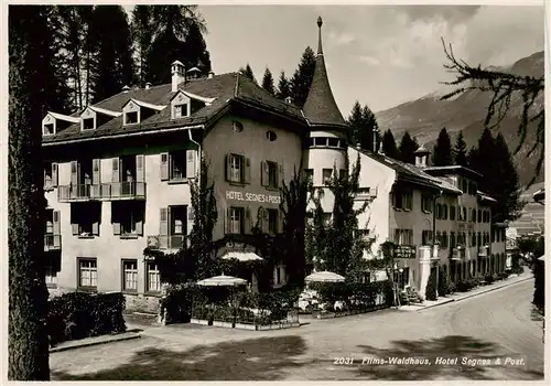 AK / Ansichtskarte  Waldhaus_Flims_GR Hotel Segnes und Post 