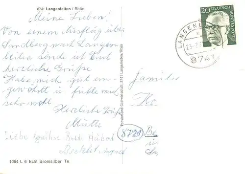 AK / Ansichtskarte  Langenleiten_Sandberg Gasthof Pension Linde Ortsansichten Bromsilber 