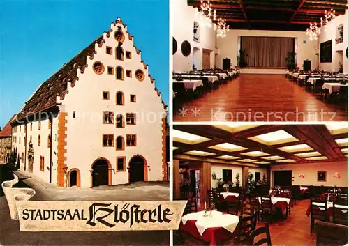 AK / Ansichtskarte  Noerdlingen Barfuesserkloster der Franziskaner Kornhaus Stadtsaal und Restaurant Noerdlingen