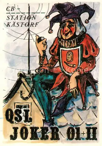 AK / Ansichtskarte 73868486 Gifhorn CB Station Kaestorf Karikatur Gifhorn