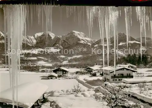 AK / Ansichtskarte  Schoenau_Berchtesgaden mit Goell Brett Jenner und Fagstein Schoenau Berchtesgaden