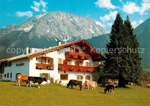 AK / Ansichtskarte 73868501 Ramsau__Berchtesgaden Gschosslehen mit Watzmann 