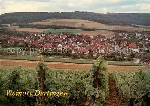 AK / Ansichtskarte  Dertingen Panorama vom Mandelberg Dertingen