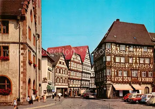 AK / Ansichtskarte 73868521 Mosbach_Baden Ortspartie Fachwerkhaeuser Mosbach_Baden