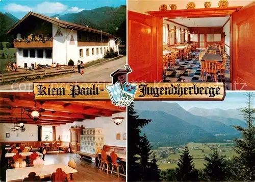 AK / Ansichtskarte  Scharling_Kreuth Kiem Pauli Jugendherberge Gastraeume Panorama Scharling Kreuth