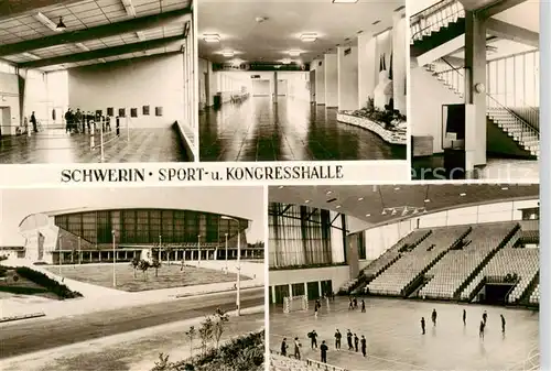 AK / Ansichtskarte 73868547 Schwerin__Mecklenburg Sport und Kongresshalle Details 