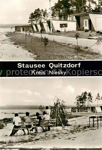 AK / Ansichtskarte  Quitzdorf_See Stausee Bungalowsiedlung 