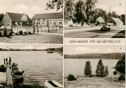 AK / Ansichtskarte  Schwarz_Neustrelitz VEB Ferienheim Ortsansicht Bootshafen am Zethner See Am Schwarzen See Schwarz_Neustrelitz