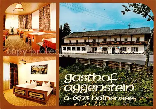 AK / Ansichtskarte 73868605 Haldensee_Reutte_Tannheimertal_AT Gasthof Aggenstein Gaststube Zimmer 