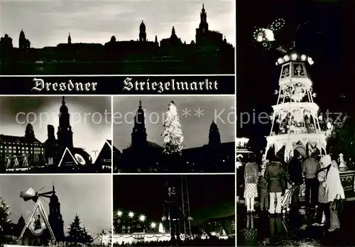 AK / Ansichtskarte  Dresden_Elbe Dresdner Striezelmarkt Teilansichten 