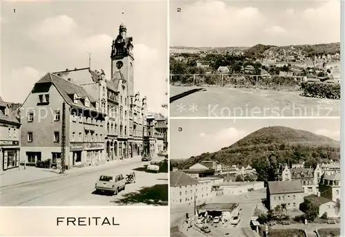 AK / Ansichtskarte 73868612 Freital Rathaus Teilansicht Blick zum Windberg Freital