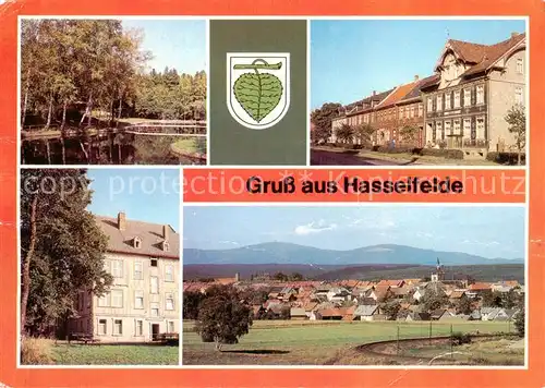 AK / Ansichtskarte  Hasselfelde Waldseebad Breite Strasse FDGB Erholungsheim Karl Marx uebersicht Hasselfelde