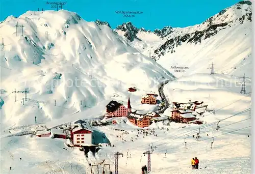 AK / Ansichtskarte  St_Anton_Arlberg_AT Panorama mit Brunnenkopf und Wildgrubenspitze 