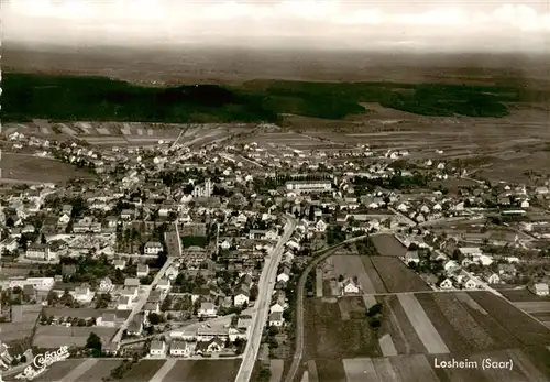 AK / Ansichtskarte  Losheim_Saar_See Fliegeraufnahme 
