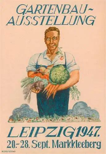 AK / Ansichtskarte  Markkleeberg Gartenbauausstellung Kuenstlerkarte Sonderstempel Markkleeberg