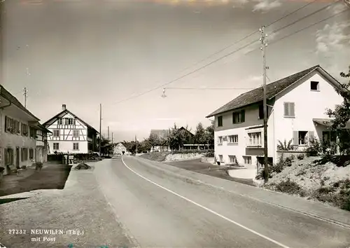 AK / Ansichtskarte  Neuwilen_TG Hauptstrasse mit Post 