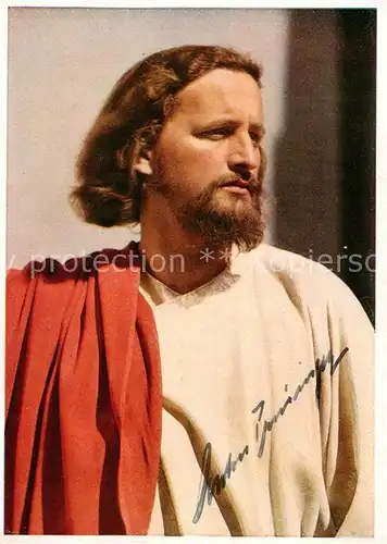 AK / Ansichtskarte  Oberammergau Christus Darsteller Anton Preisinger Oberammergau