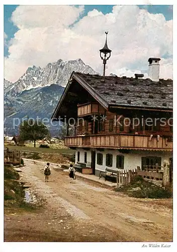 AK / Ansichtskarte  Wilder_Kaiser_2344m_Tirol_AT Dorfmotiv 