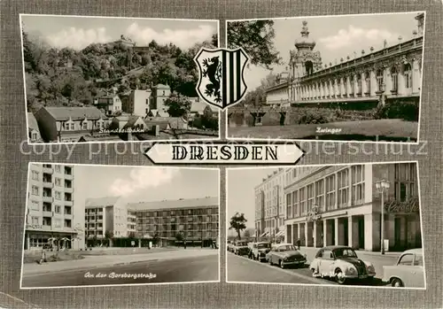 AK / Ansichtskarte  Dresden_Elbe Standseilbahn Zwinger An der Borsbergstrasse Cafe Prag