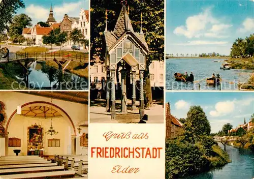 AK / Ansichtskarte 73868799 Friedrichstadt_Eider Orts und Teilansichten Eiderpartien Friedrichstadt_Eider