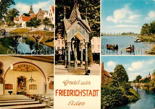 AK / Ansichtskarte  Friedrichstadt_Eider Orts und Teilansichten Eiderpartien Friedrichstadt_Eider