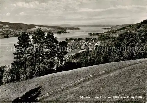 AK / Ansichtskarte  Mammern am Untersee mit Blick von Klingenzell Mammern
