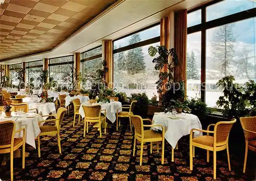 AK / Ansichtskarte  Flims_GR Parkhotel Waldhaus Winterrestaurant Flims_GR