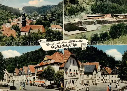 AK / Ansichtskarte  Wirsberg Kirche Schwimmbad Ortspartien Wirsberg