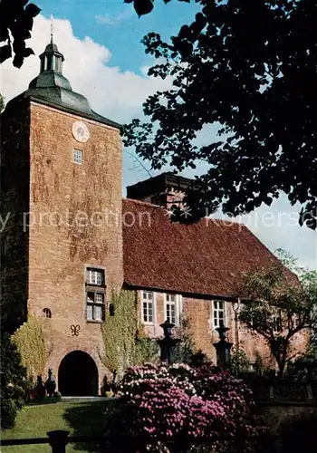 AK / Ansichtskarte  Burgsteinfurt Schloss Steinfurt Uhrturm Burgsteinfurt