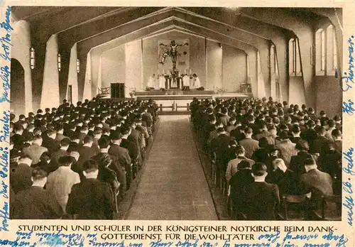 AK / Ansichtskarte  Koenigstein__Taunus Koenigsteiner Notkirche Inneres 