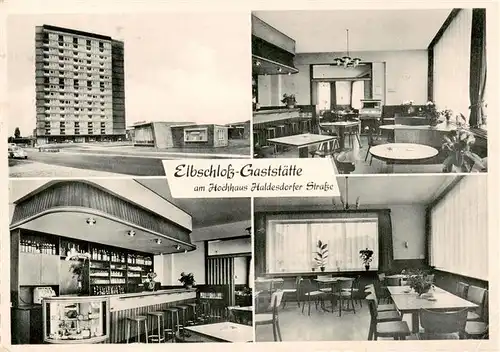 AK / Ansichtskarte  Bramfeld_Hamburg Elbschloss Gaststaette am Hochhaus Haldesdorfer Strasse Gastraeume Bar 