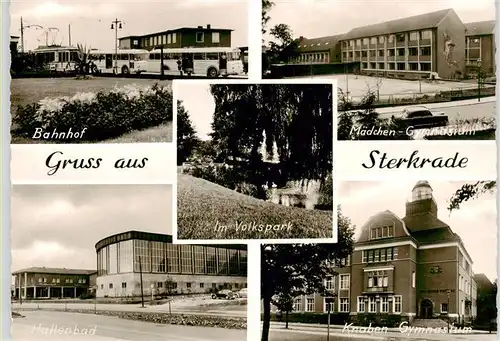 AK / Ansichtskarte  Sterkrade_Oberhausen_NRW Bahnhof Maedchen Gymnasium Hallenbad Knaben Gymnasium 