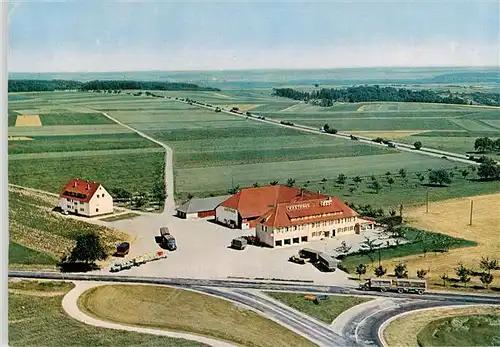 AK / Ansichtskarte  Seligweiler_Ulm_Donau Autobahn Rasthaus EssO Station Fliegeraufnahme 