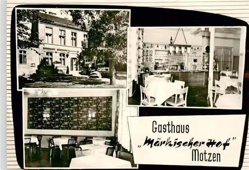 AK / Ansichtskarte 73869065 Motzen_Mittenwalde_Mark Gasthaus Maerkischer Hof Gastraeume Motzen_Mittenwalde_Mark