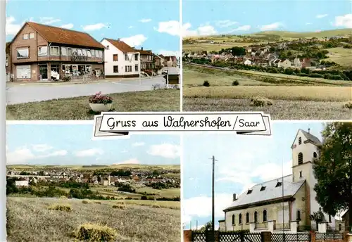 AK / Ansichtskarte  Walpershofen_Riegelsberg_Saarbruecken Ortspartien Panorama Kirche 