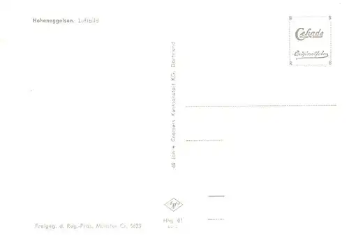 AK / Ansichtskarte  Hoheneggelsen_Soehlde Fliegeraufnahme 