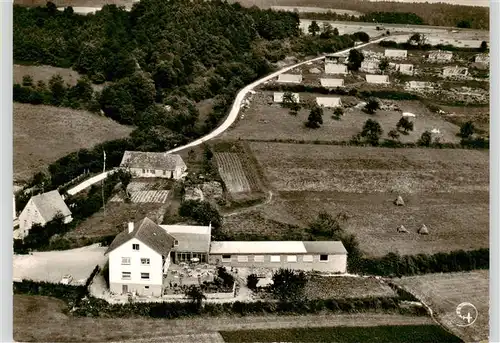 AK / Ansichtskarte  Aschbach_Oberfranken Terrassencafe Huemmer Fliegeraufnahme Aschbach Oberfranken