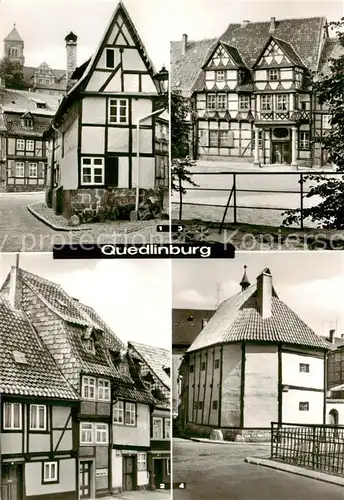 AK / Ansichtskarte 73869195 Quedlinburg Finkenherd Wassertorstrasse Klopstockhaus Hochstaenderhaus Quedlinburg