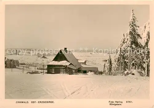 AK / Ansichtskarte  Zinnwald-Georgenfeld Winterpanorama Zinnwald-Georgenfeld