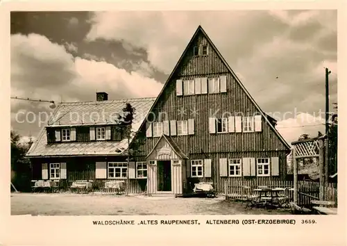 AK / Ansichtskarte 73869210 Altenberg__Osterzgebirge Waldschaenke Altes Raupennest 