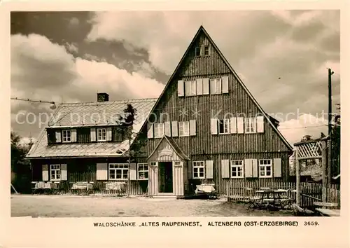 AK / Ansichtskarte  Altenberg__Osterzgebirge Waldschaenke Altes Raupennest 