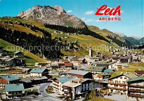 AK / Ansichtskarte 73869287 Lech_Vorarlberg Ortspartie mit Karhorn Lech Vorarlberg