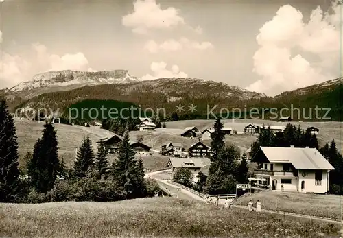 AK / Ansichtskarte  Riezlern_Kleinwalsertal_Vorarlberg Cafe Conditorei Neu Breitachbruecke Riezlern_Kleinwalsertal