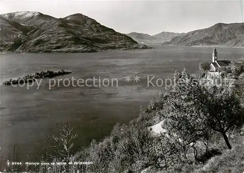 AK / Ansichtskarte  Brissago_Lago_Maggiore_TI Ronco con le Isole di Brissago 
