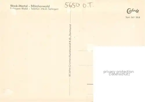 AK / Ansichtskarte 73869327 Wald_Solingen Maerchenwald Ittertal Gondelteich mit Wasser Karussell Konzert Tanzsaal Oberbayern Hauptrestaurant Wald Solingen